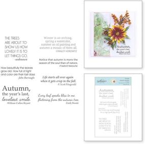 img 4 attached to 🍁 Explore the Exquisite Spellbinders Stamps: Autumn QUO Clear Range