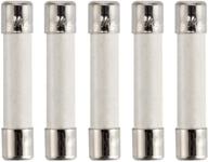 🔌 reliable pack of 5-20 amp microwave ceramic slow blow fuse 250v - universal replacement for ge wb27x10388, whirlpool, kenmore, and more microwave ovens logo
