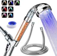 🚿 prugna led shower head: high-pressure filter handheld shower for repairing dry skin and hair loss - color changes cyclically logo