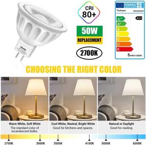 img 2 attached to 💡 MikeWin 6 Pack of Non Dimmable MR16 LED Light Bulbs