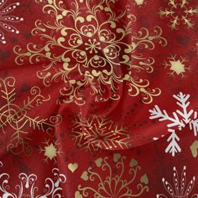 img 3 attached to ❄️ Christmas Snowflake Decorative Tablecloth by Pfrewn