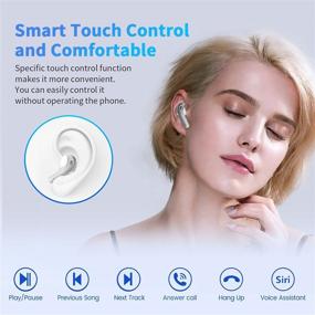 img 1 attached to Беспроводные наушники с функцией отключения Bluetooth Водонепроницаемые