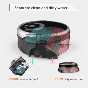 img 2 attached to Enhanced ILIFE Shinebot W400s: Wet Scrubbing Mopping Robot with XL Water Tank for Efficient Floor Washing on Hard Surfaces