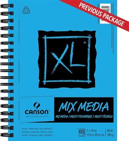 img 2 attached to Canson XL Mix Media Paper Pad 100510926, 7 x 10 Inch, 60 Sheets, 98 Pound - Improved SEO