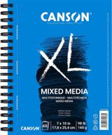 canson xl mix media paper pad 100510926, 7 x 10 inch, 60 sheets, 98 pound - improved seo logo