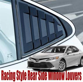 img 3 attached to XITER Carbon Racing Window Louvers Exterior Accessories