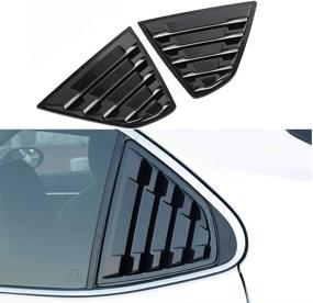 img 4 attached to XITER Carbon Racing Window Louvers Exterior Accessories
