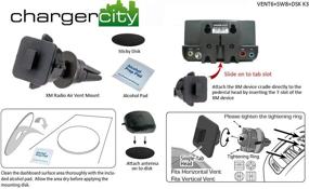 img 1 attached to Convenient XM Satellite Radio Swivel Mount for SirusXM and Various Models: Onyx Plus, Delphi XpressRC, Roady, SkyFi3, Audiovox Xpress R EZ, Pioneer XMp3 Inno, Samsung Helix - T Slot & Sticky Antenna Dash Disk Compatible