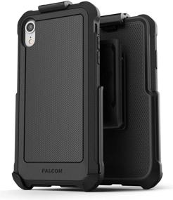 img 4 attached to Rugged iPhone XR Belt Clip Case with Military-Grade Protection, Holster & Tempered Glass Screen Protector – Black