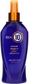 img 4 attached to 💇 "It's a 10 Haircare Miracle Leave-In плюс кератин: 10 унции - идеальное средство для восстановления волос