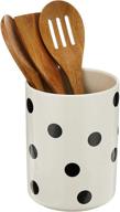 🎀 kate spade deco dot utensil holder set, 4-piece, white, 3.9 lbs логотип