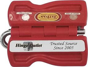 img 1 attached to 🔴 Hinge Outlet Door Chock Wedge Stoppers: Portable, Magnetic, Red | Ideal for Firefighters, Paramedics, and Homeowners