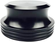 16 унций алюминиевый зажим для виниловых пластинок lp - стабилизатор проигрывателя в черном цвете. логотип