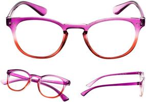 img 3 attached to Stylish Set of 5 Reading Glasses for Women - Fashion Readers in Various Colors