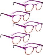 stylish set of 5 reading glasses for women - fashion readers in various colors logo