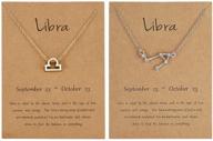 necklace constellation astrology horoscope birthday girls' jewelry logo