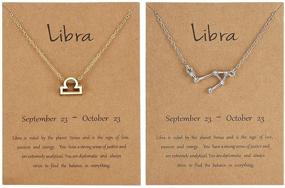 img 4 attached to Necklace Constellation Astrology Horoscope Birthday Girls' Jewelry