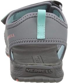 img 2 attached to Merrell MK262554 Гидро ручей Чёрные сандалии для мальчиков: идеальный комфорт и прочность