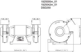 img 1 attached to Metabo DSD 250 10 Inch Grinder