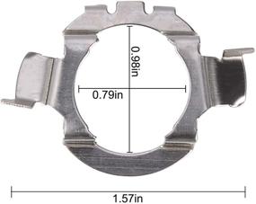 img 2 attached to Держатели адаптеров H7 - надежное основание для розетки для VW 🔌 Jetta Mercedes-Benz Audi BMW X5 E85 Buick Hyundai Nissan - 2 штуки