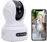 1080p hd wifi surveillance camera, indoor security camera with pan/tilt/zoom, sound motion detection, 2-way audio, night vision, works with alexa - wireless home baby cam w/app (2.4g only) logo