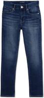 calvin klein boys' skinny jeans: ultra-soft stretch denim, slim-fit, 5 pockets & zipper closure logo