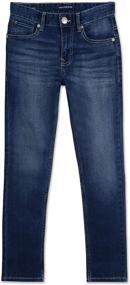 img 4 attached to Calvin Klein Boys' Skinny Jeans: Ultra-Soft Stretch Denim, Slim-Fit, 5 Pockets & Zipper Closure