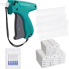 img 4 attached to 👕 Green Clothing Tagging Applicator Set | 2006 Pieces | Garment Tag Attacher with 5 Steel Needles | 1500x 2 Inch Barbs Fasteners | 500x Clothing Labels | Ideal for Standard Tagging Applications