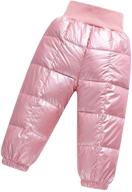 👶 warm & lightweight toddler snow pants for winter adventures - windproof & elastic trousers logo