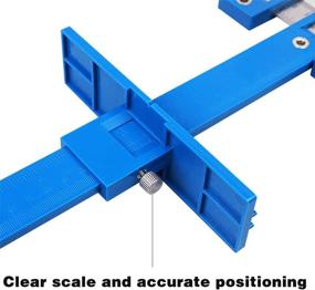 img 1 attached to 🔧 Adjustable Cabinet Handle Template Tool Guide Punch Locator Drill Guide Jig for Precision Installation of Knobs, Handles, and Drawer Pulls on Doors with Convenient Storage