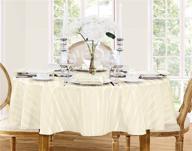 effortless elegance: newbridge stripe no iron resistant tablecloths logo