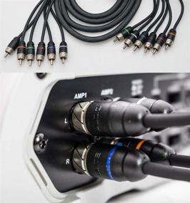 img 2 attached to 🔊 Enhance your Audio Experience with Elite Audio Premium Series 100% OFC Copper RCA Interconnects Stereo Cable - 6 Channel, 15ft Cord (6X RCA Male to 6X RCA Male)