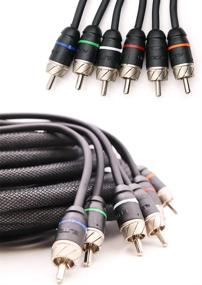 img 3 attached to 🔊 Enhance your Audio Experience with Elite Audio Premium Series 100% OFC Copper RCA Interconnects Stereo Cable - 6 Channel, 15ft Cord (6X RCA Male to 6X RCA Male)