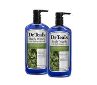 dr teal's relax & relief body wash с эвкалиптом и мятой - 24 жидк. унц. (2 пакета) логотип