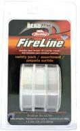 fireline microfused braided bead thread variety pack- 3 x 15 yard spools, clear - 4, 6, 8 lb strength selection logo