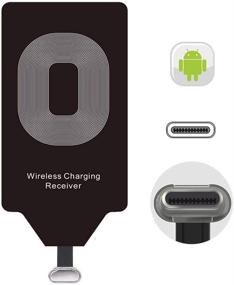 img 4 attached to 🔌 Qi Wireless Charging Adapter Receiver USB Type C Card for Essential Phone, LG Stylo 6/5, V20, G5 SE, Google Pixel 2 XL, Moto G7/G6 Plus, Z2 Force/Play, Motorola, HTC 10 U11, Samsung Galaxy A8/A9/C9 Pro