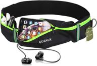 🐶 guzack hands-free dog leash waist pack - waterproof phone holder for iphone 12/12 mini/12 pro/11/xs max - slim running belt with poop bag for jogging, walking, hiking logo