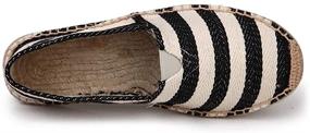 img 2 attached to Unisex Breathable Canvas Espadrilles Loafers Men's Shoes