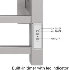 img 2 attached to Towel Warmer Built Timer Indicators Bath for Bathroom Accessories