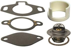 img 1 attached to 🌡️ GLM Thermostat Kit 160° with Plastic Sleeve for Mercruiser V6 & V8 - Fits 4.3L, 5.0L, 5.7L, 7.4L, 8.2L - Replaces 18-3647 807252Q5 - 1987-Up Model