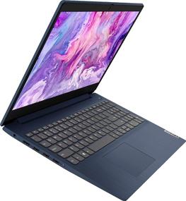 img 3 attached to 💻 Ноутбук Lenovo IdeaPad 3 15.6" с сенсорным экраном HD, процессор Intel Core i3-10110U, 8 ГБ ОЗУ, 256 ГБ SSD, HDMI, веб-камера, Wi-Fi 5, Bluetooth, Windows 10, "Abyss Blue" + USB 3.0 флеш-накопитель IFT 32 ГБ.