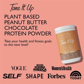 img 2 attached to 🌱 Tone It Up Plant Based Protein Powder - Peanut Butter Chocolate - Pea Protein for Women - Gluten Free, Dairy Free, Non-GMO and Kosher - 15g of Protein x 14 Servings: Delicious and Nutritious Plant-Based Protein Shake