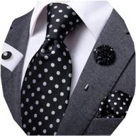 💼 dubulle black formal set: necktie, hankerchief, and cufflinks logo