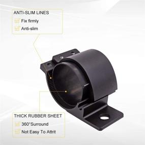 img 1 attached to 1 пара кронштейнов для монтажа 3-дюймовой светодиодной планки на трубе, универсальный набор креплений для бандажной панели, регулируемый для внедорожного внедорожника, квадроцикла, грузовика, мотоцикла, лодки