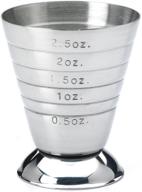 🍸 barfly stainless steel measuring cup - accurate 2.5 oz bartending tool logo