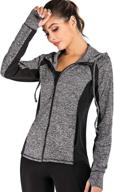 🏋️ enhance your workout with juangla women's full zip yoga jacket - lightweight and hooded for sports and running logo