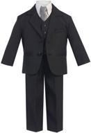 black boys dress shirt: perfect for suits & sport coats - boys' clothing essential logo