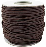 🧵 cleverdelights brown elastic cord - 10 yards - 2mm - crafts beading jewelry stretch shock cording - high-quality fabric logo