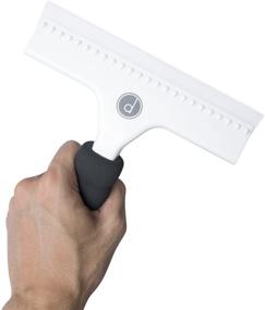 img 3 attached to 🧼 Squeegee for Shower Door, Car Windshield, and Glass Window - 2 Extra Silicone Replacement Blades - Foam Handle - White