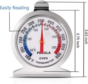 img 3 attached to 🌡️ Accurate Oven Thermometer: 50-300°C/100-600°F, Stainless Steel Instant Read for Kitchen Cooking, Grill, Fry, Chef, and Smoker